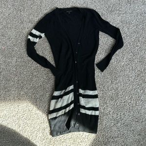 Banana republic black and white cardigan
